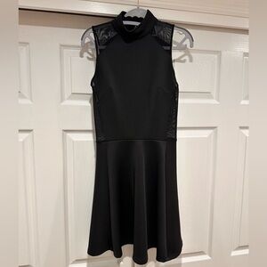 Black Collared Mini dress